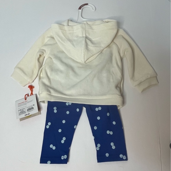 Baby Whale Print Hoodie & Bottom Set Christian Robinson X Target-Cream/Blue. NEW - Picture 5 of 13